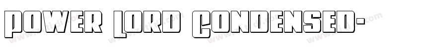 Power Lord Condensed字体转换